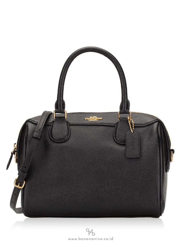 COACH 32202 Crossgrain Mini Bennett Satchel Black