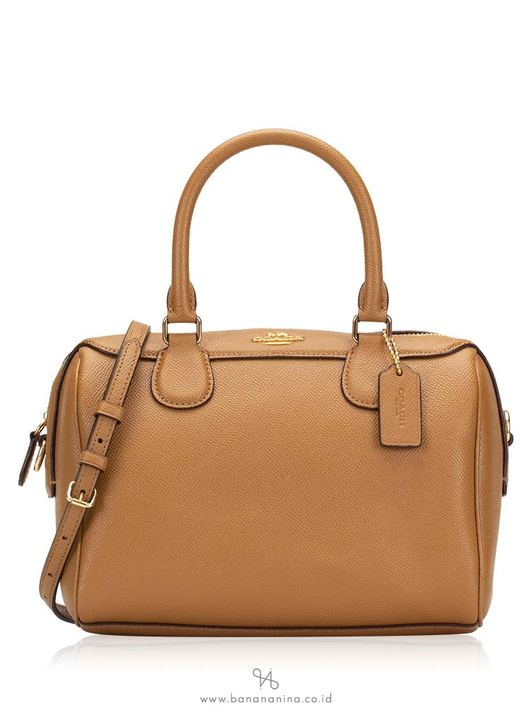coach mini bennett satchel in crossgrain leather