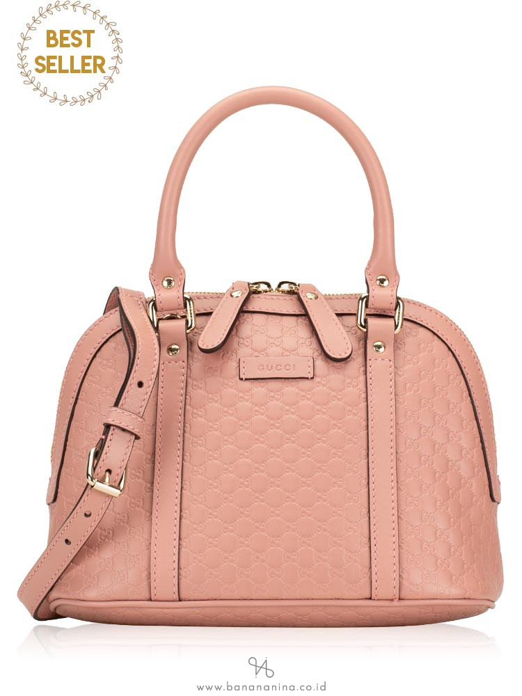 GUCCI Micro Guccissima Mini Dome Satchel Pink