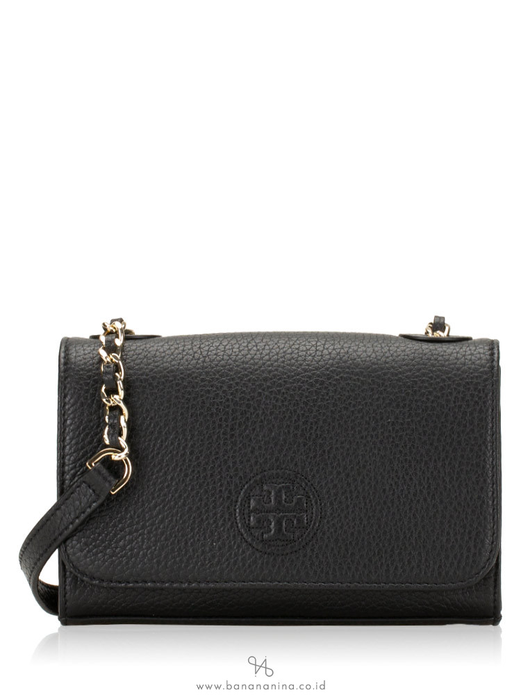 TORY BURCH Bombe Shrunken Shoulder Bag Black