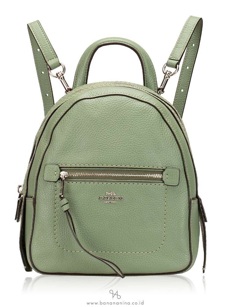coach green backpack