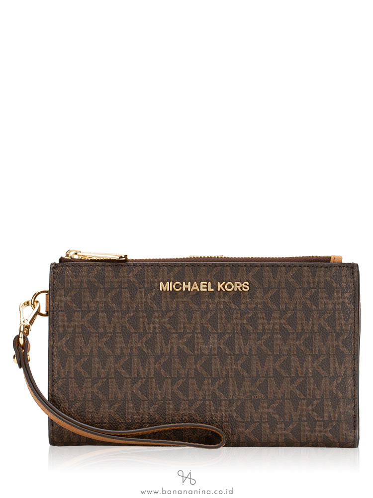 michael kors monogram wristlet