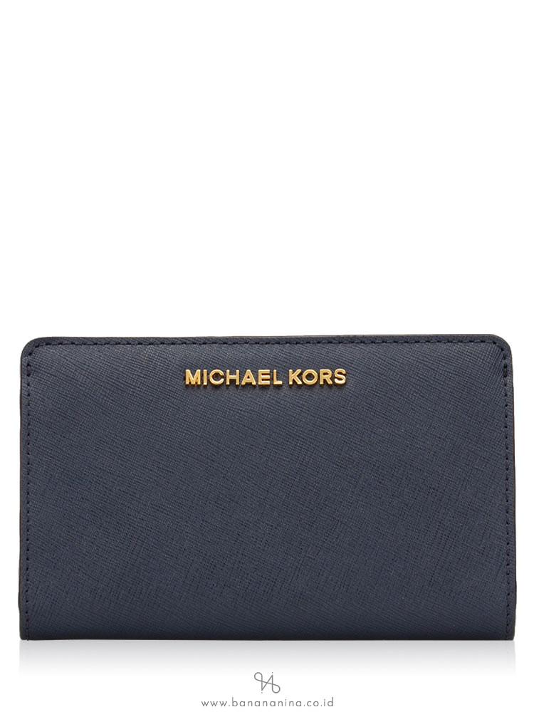 michael kors jet set wallet navy