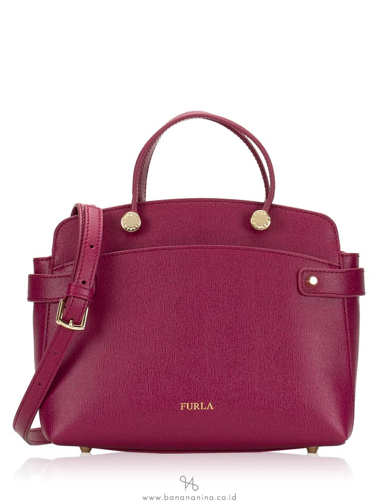 FURLA Agata Small Satchel Amarena