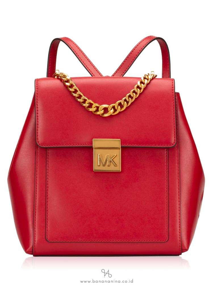 mk backpack red