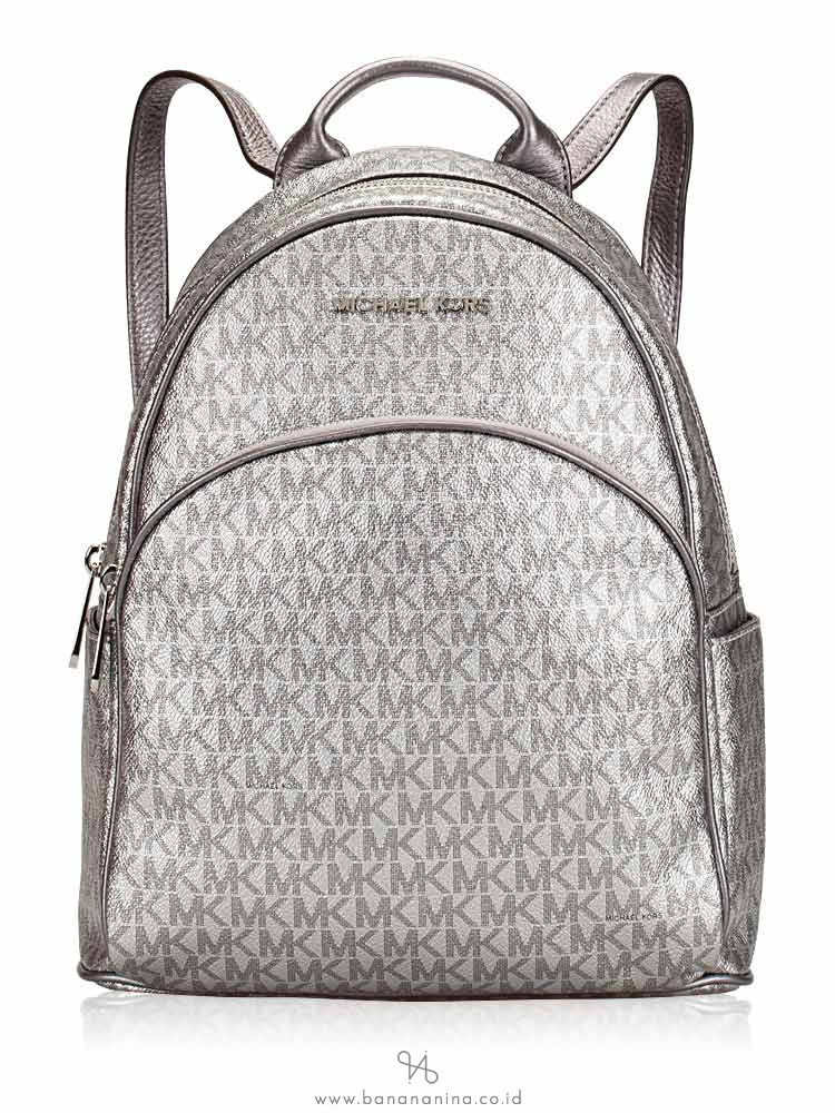 silver mk backpack