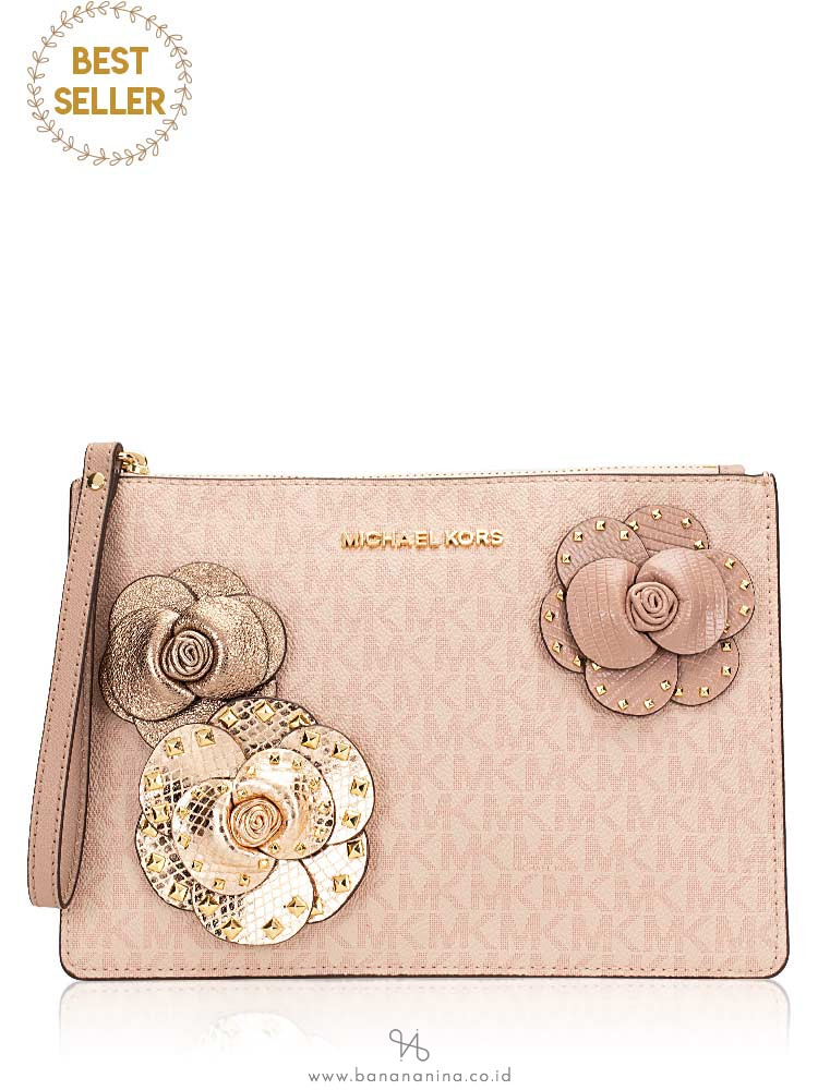 michael kors jet set xl zip clutch