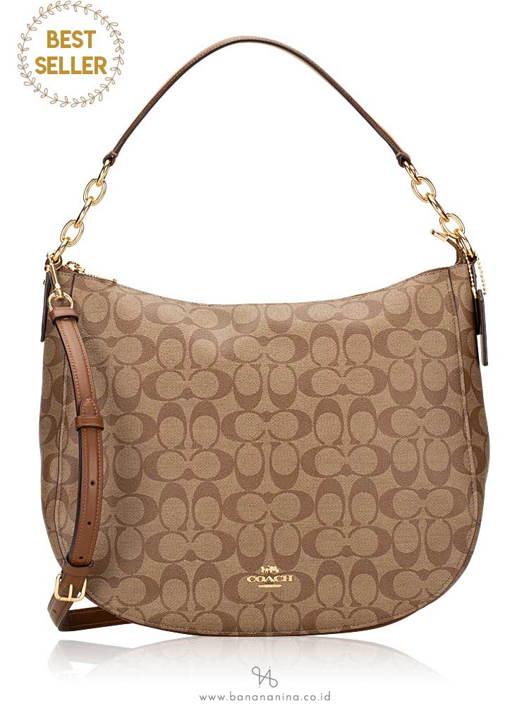 elle hobo in signature canvas