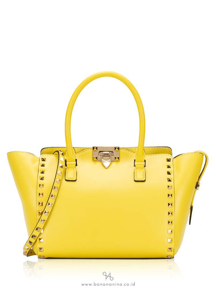 valentino rockstud vitello tote