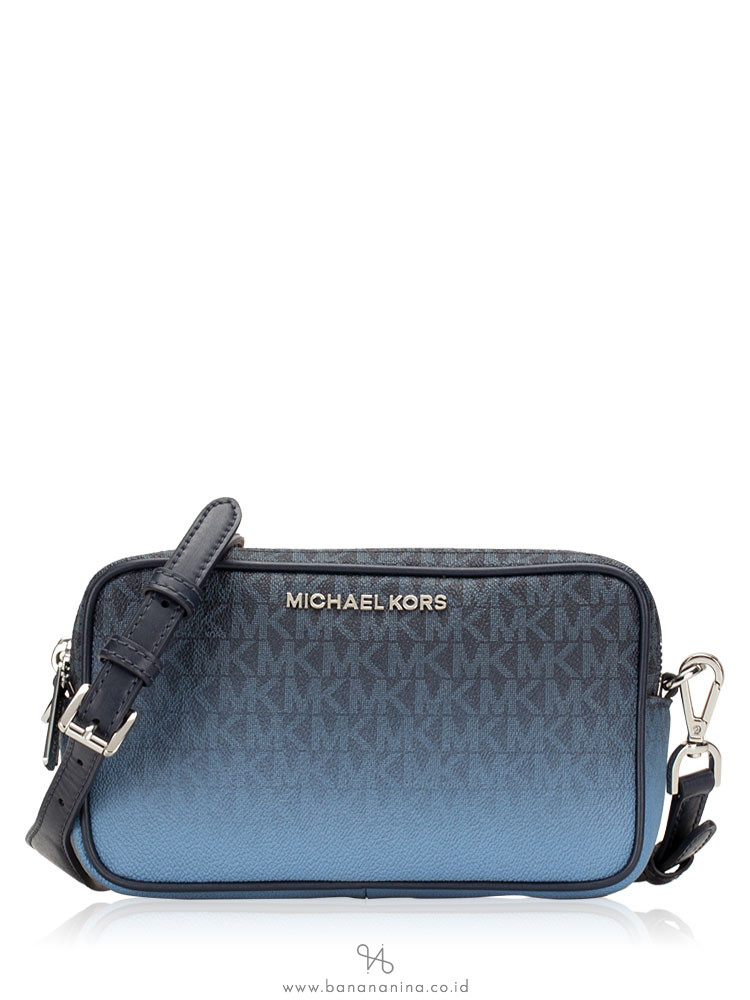 michael kors monogram handbag blue
