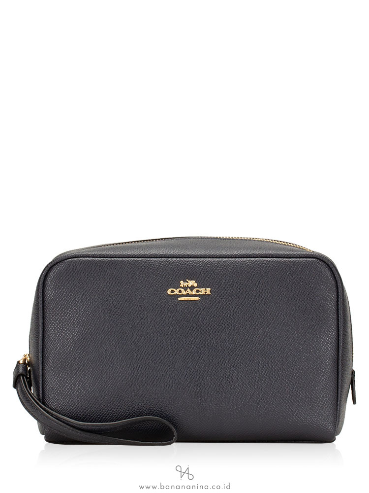 COACH 24797 Crossgrain Leather Cosmetic Case 20 Midnight