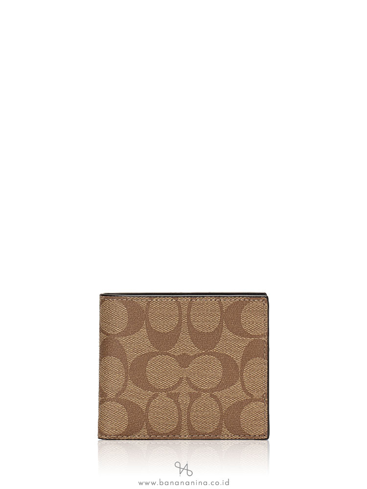 Coach id billfold wallet in signature canvas 2025