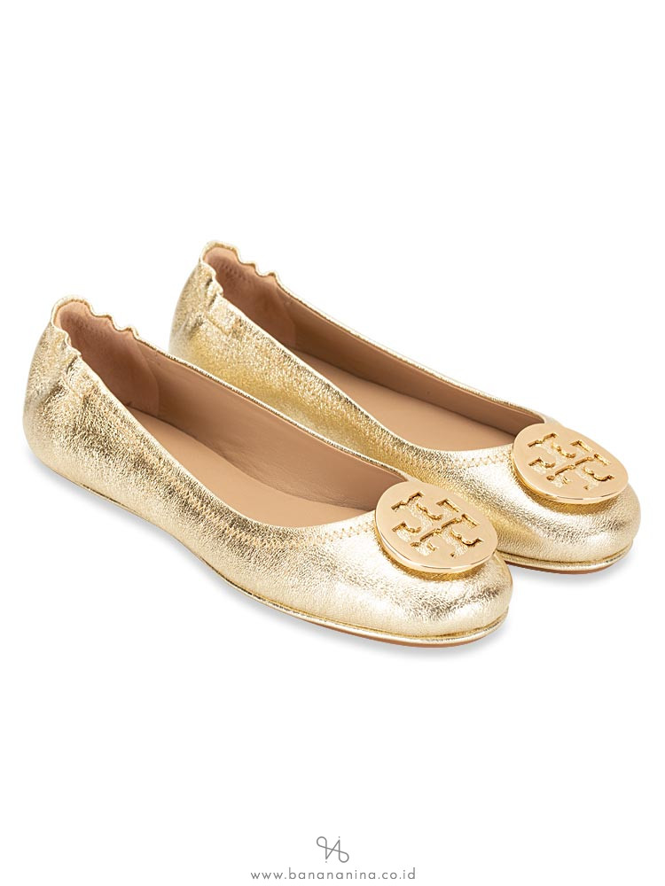 gold tory burch shoes