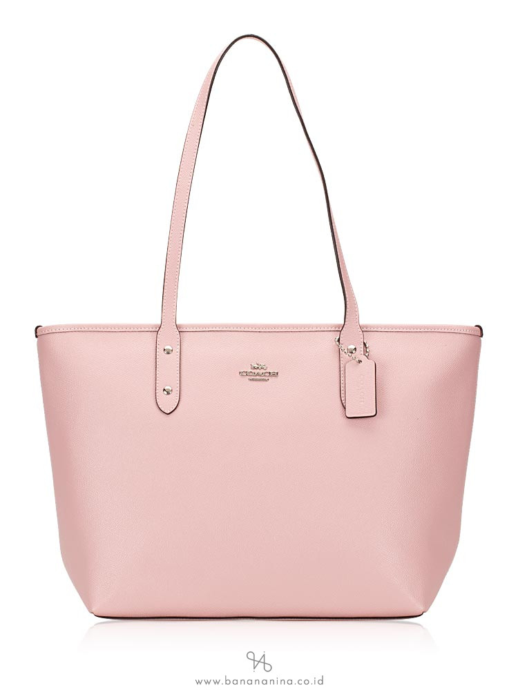 coach crossgrain leather city zip tote