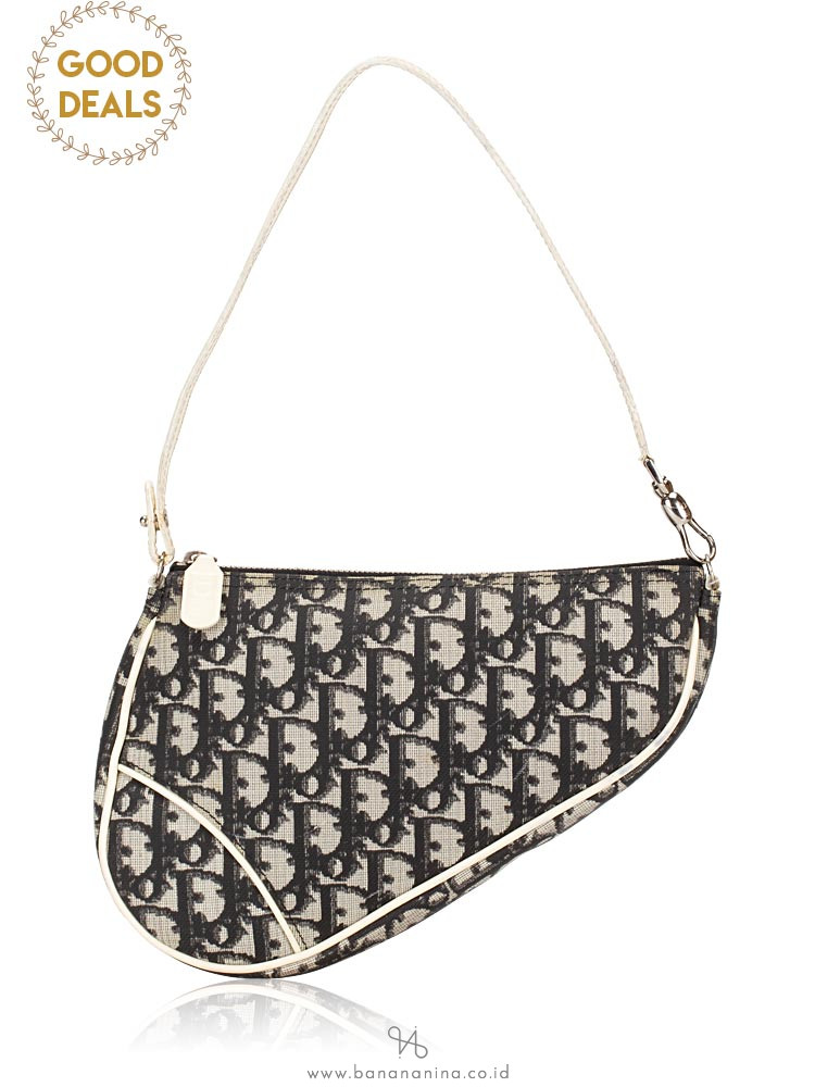 Christian Dior Trotter Mini Saddle Bag Navy