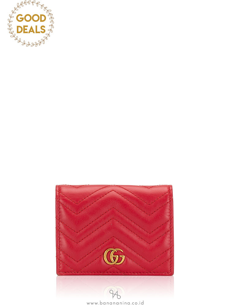 GUCCI GG Marmont Mini Wallet Red