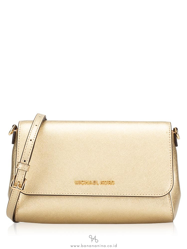 michael kors jet set crossbody pale gold