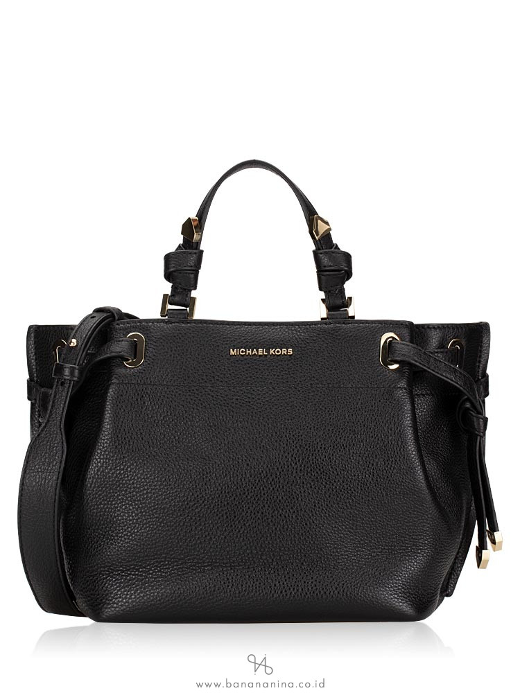 michael kors greta large pebbled leather satchel