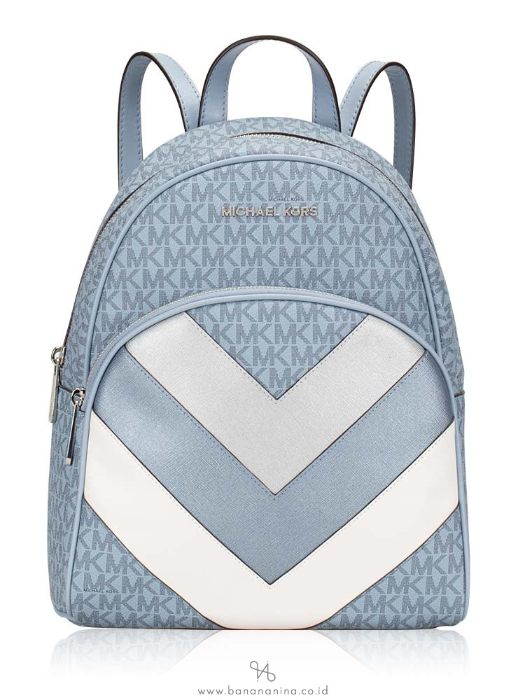 blue michael kors backpack