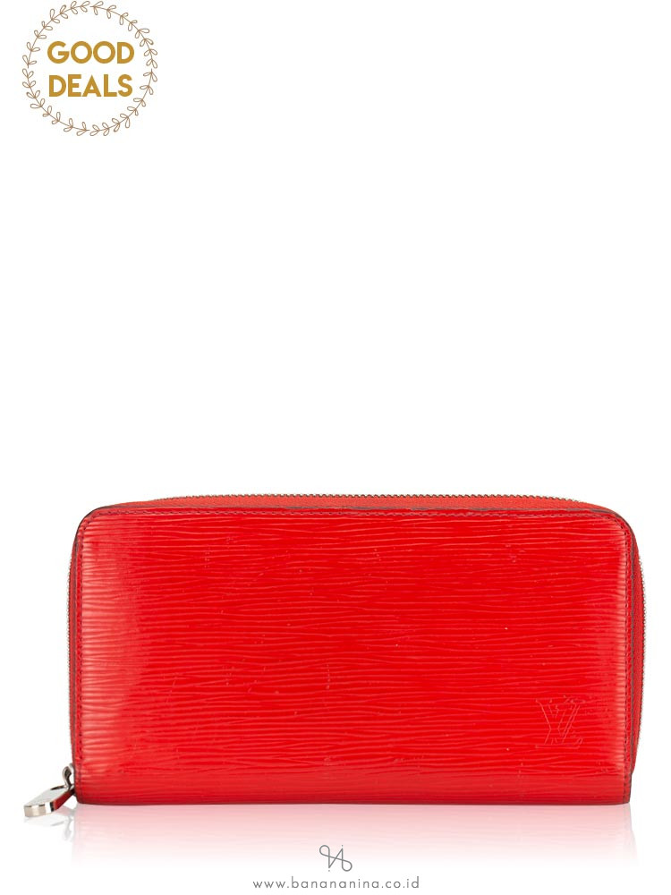 LOUIS VUITTON Epi Zippy Wallet Coquelicot