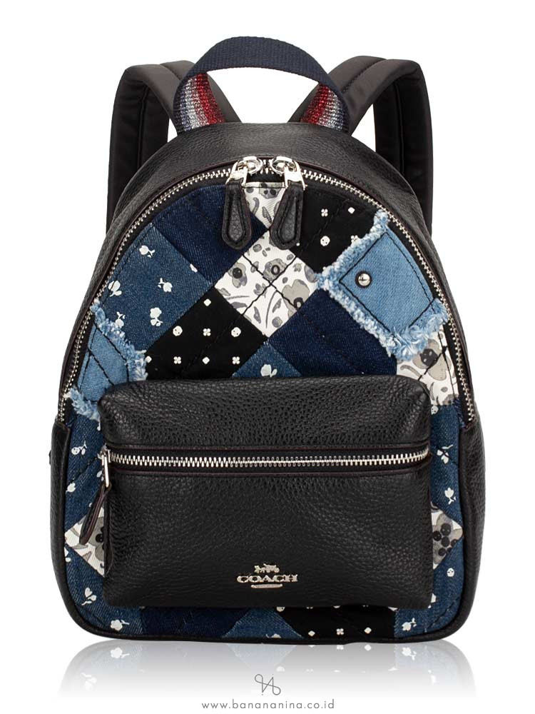coach denim backpack