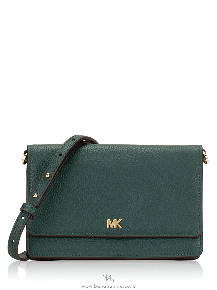 pebble leather phone crossbody wallet
