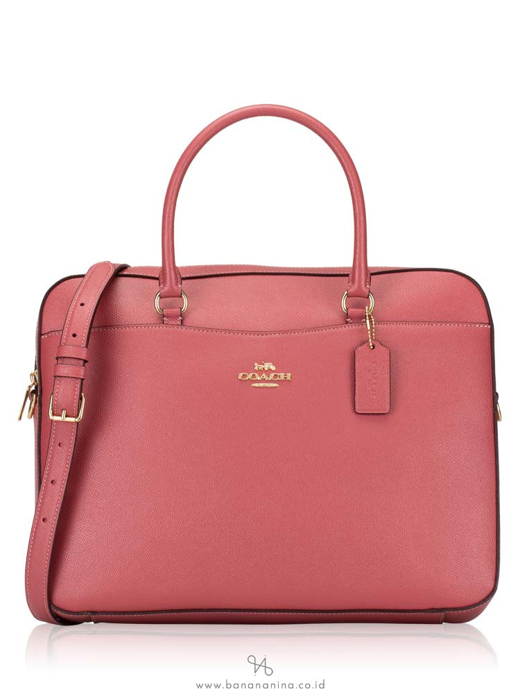 coach pink laptop bag