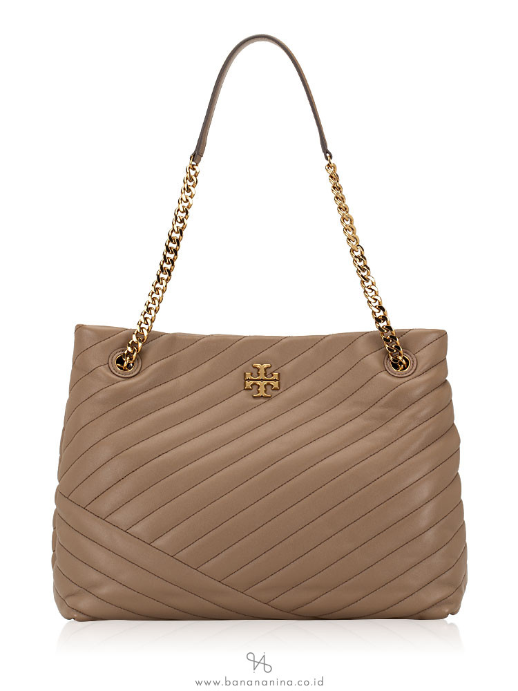 TORY BURCH Kira Chevron Tote Classic Taupe