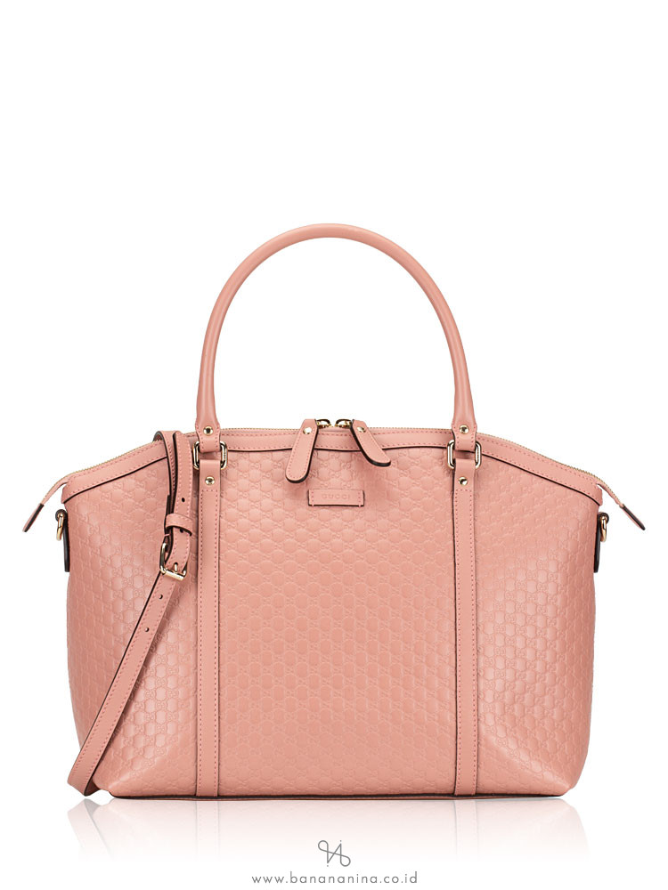 GUCCI Micro Guccissima Large Dome Satchel Pink