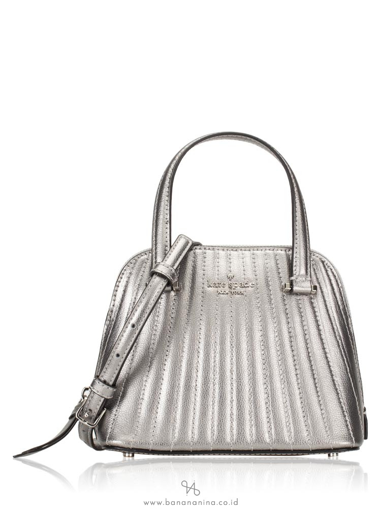 KATE SPADE Patterson Drive Quilted Mini Dome Satchel Anthracite