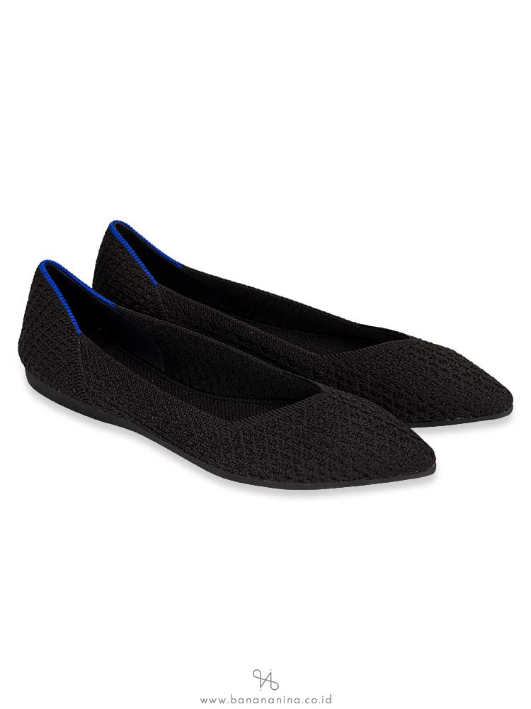 rothy's black solid flats