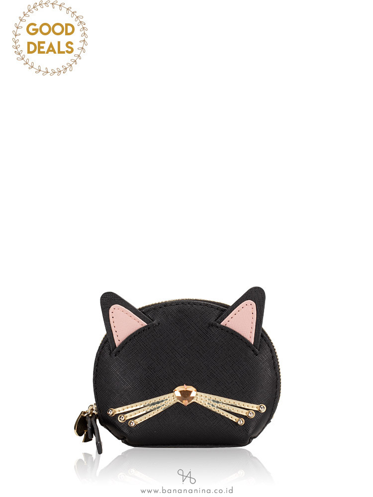 Kate Spade Jazz Things Up Coin Purse Black Cat