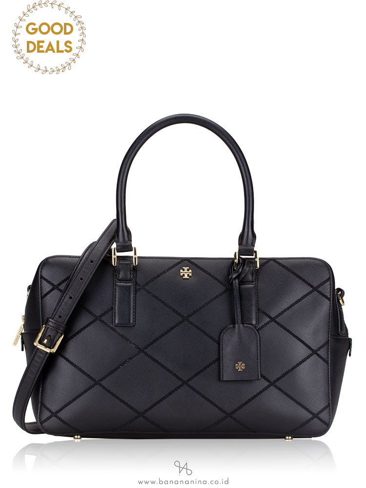 tory burch robinson satchel black
