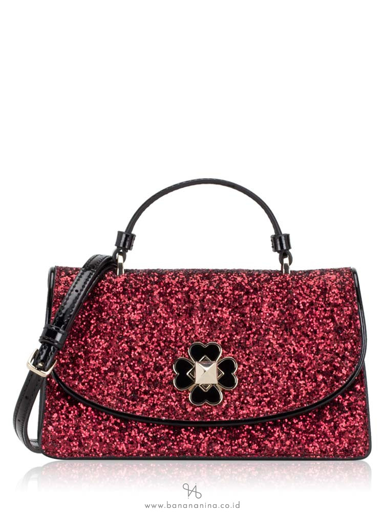 kate spade black glitter bag