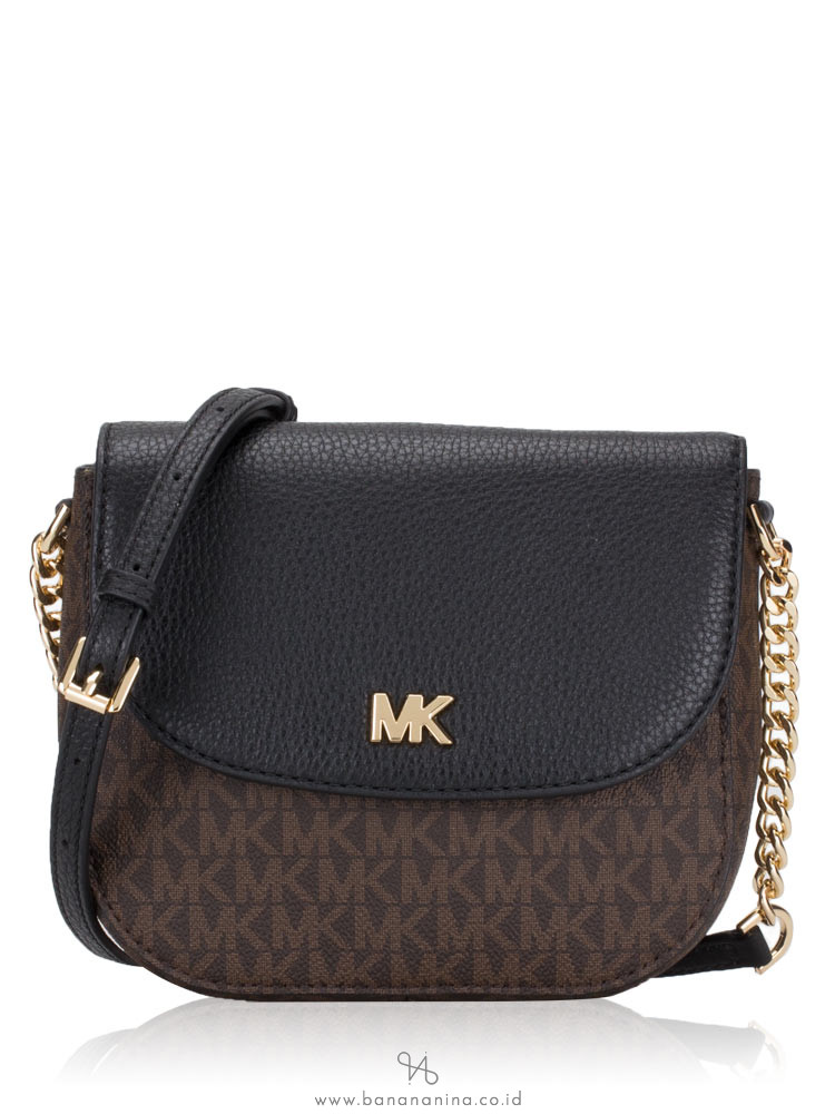michael kors half dome crossbody bag black