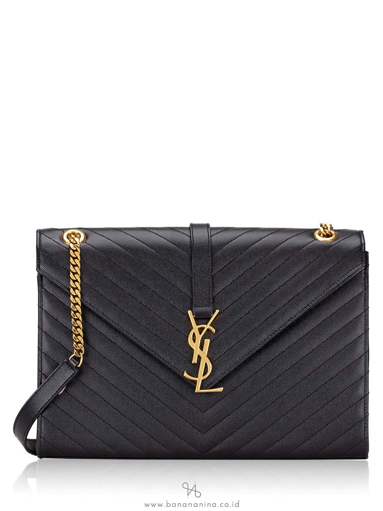 ysl large monogram matelasse leather chain shoulder bag