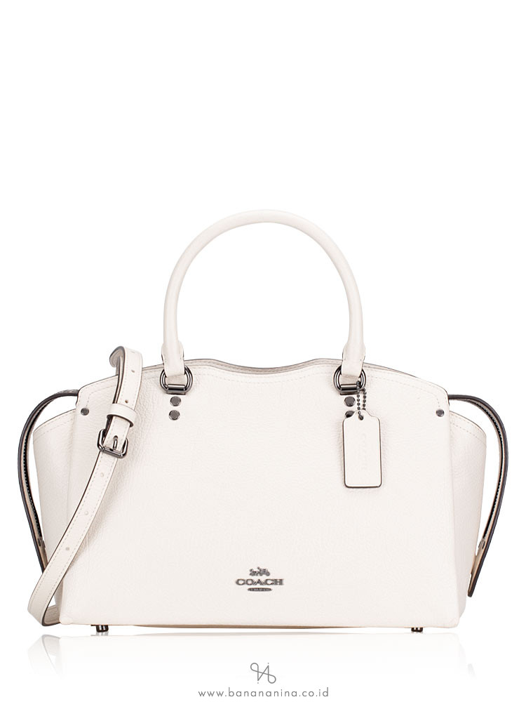 Coach drew zip leather satchel sales