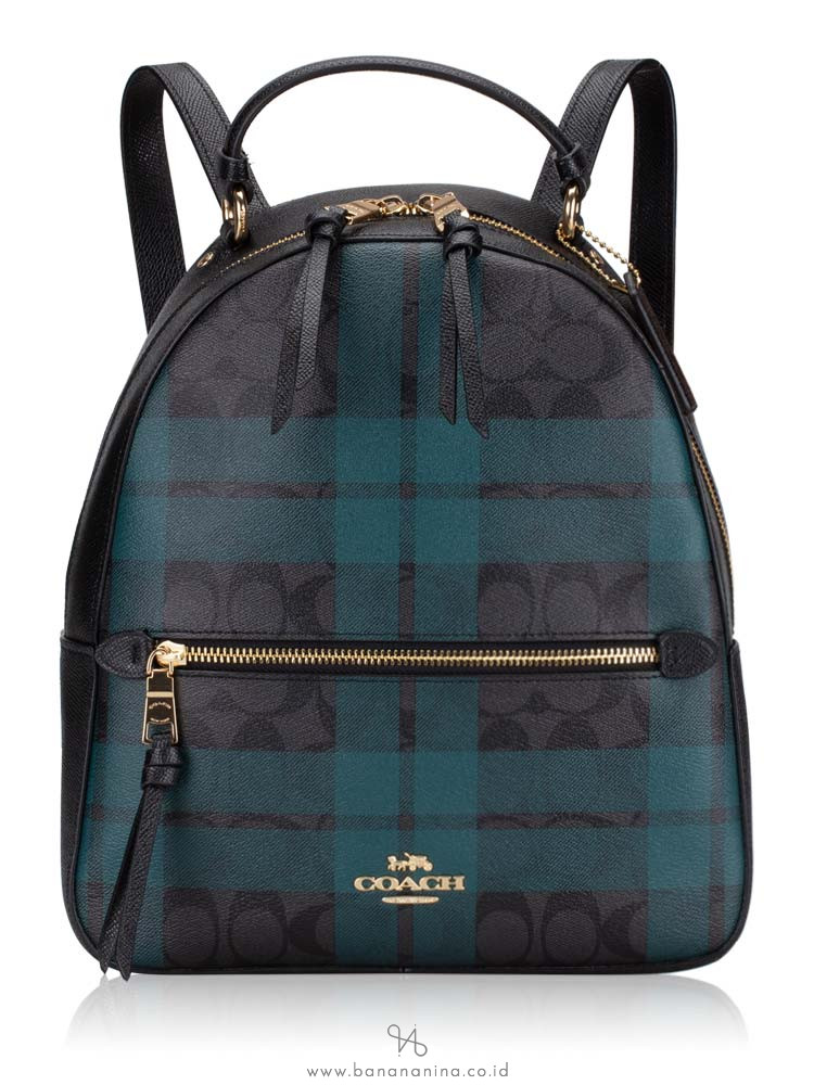 plaid backpack