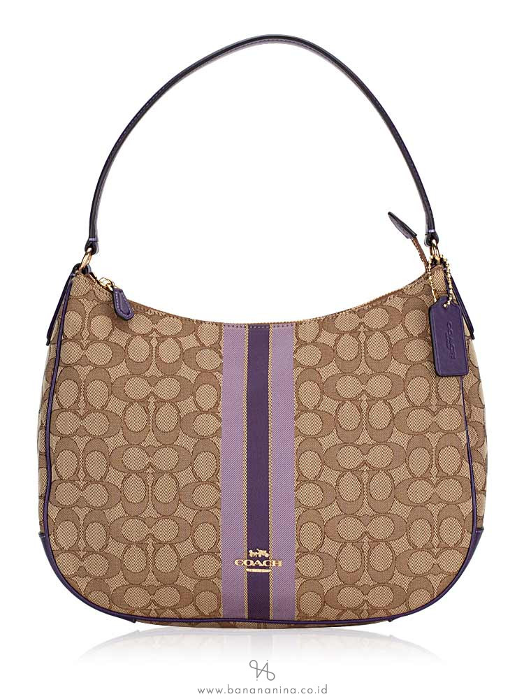 coach bond bag in signature jacquard
