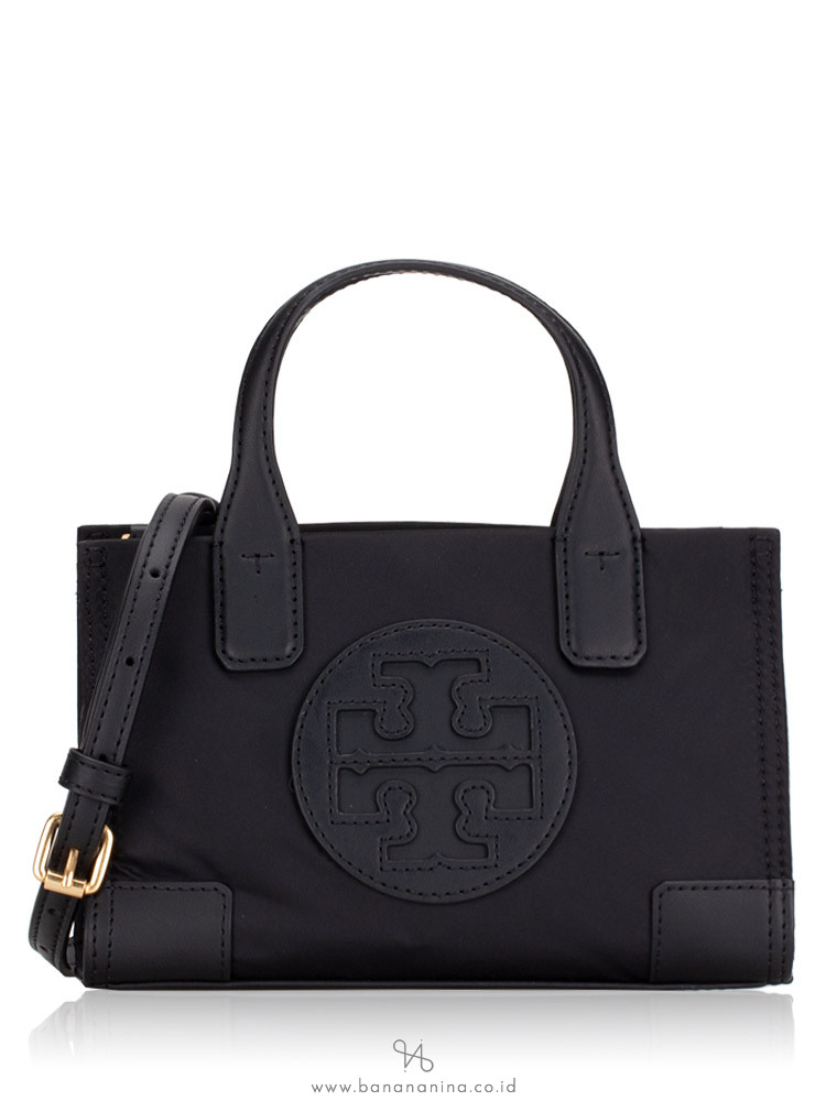 tory burch ella tote black