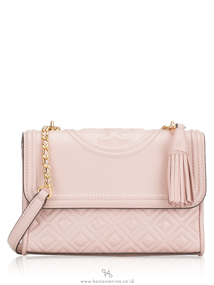 tory burch fleming convertible shoulder bag shell pink