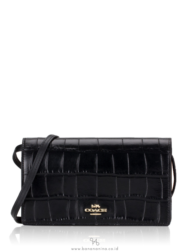 coach croc embossed bag