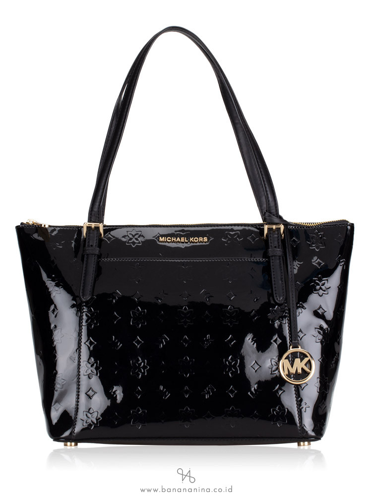 michael kors patent tote
