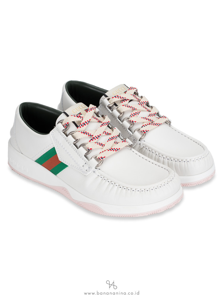 white leather lace up shoes