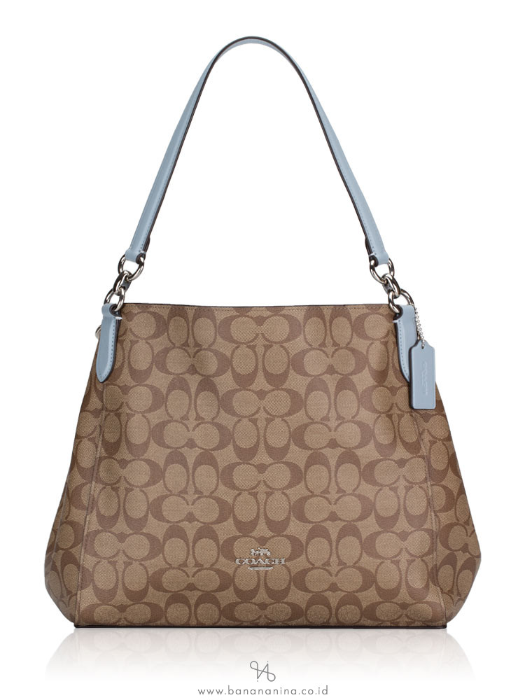 coach pale blue handbag