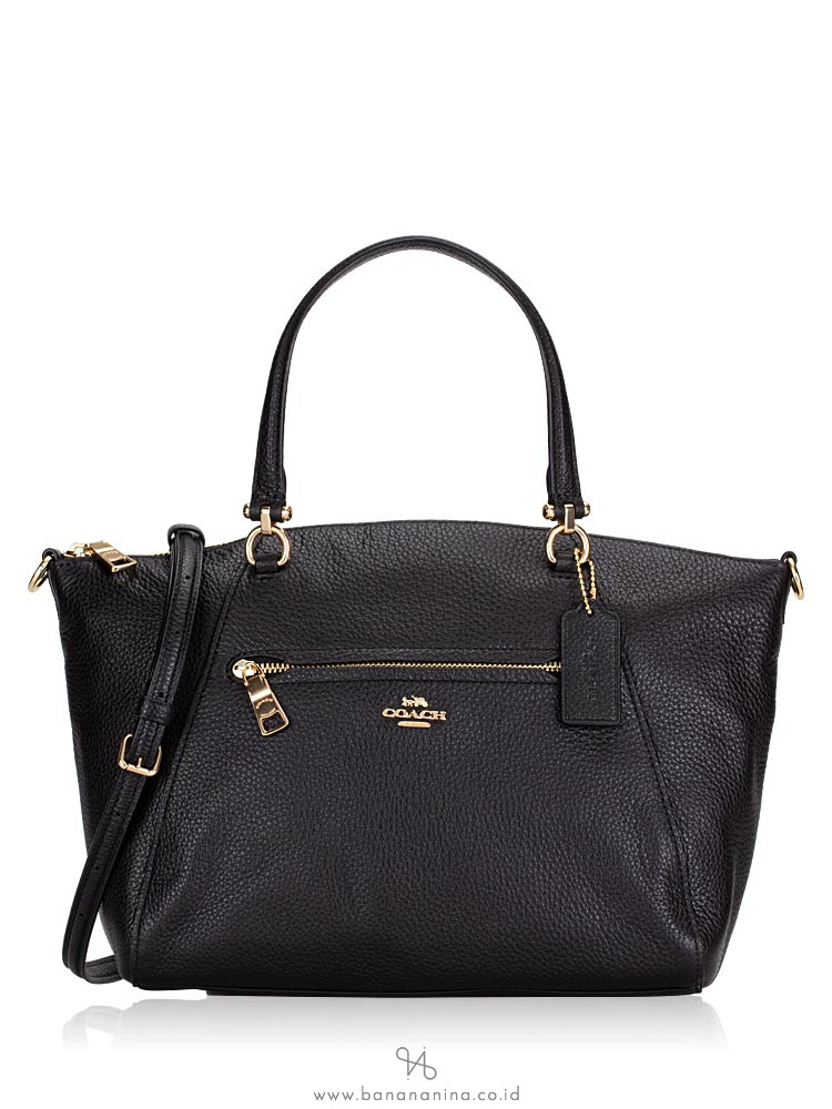 coach black prairie satchel