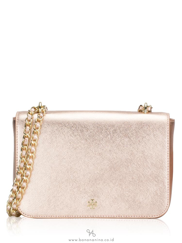 tory burch rose gold handbag