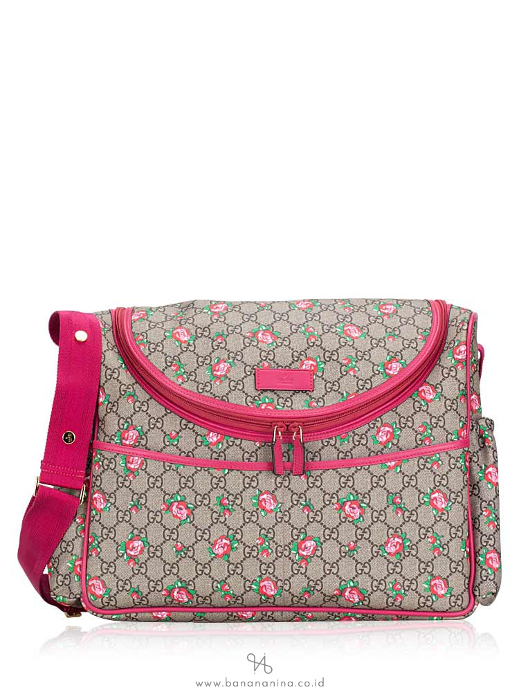 gucci diaper bag with roses