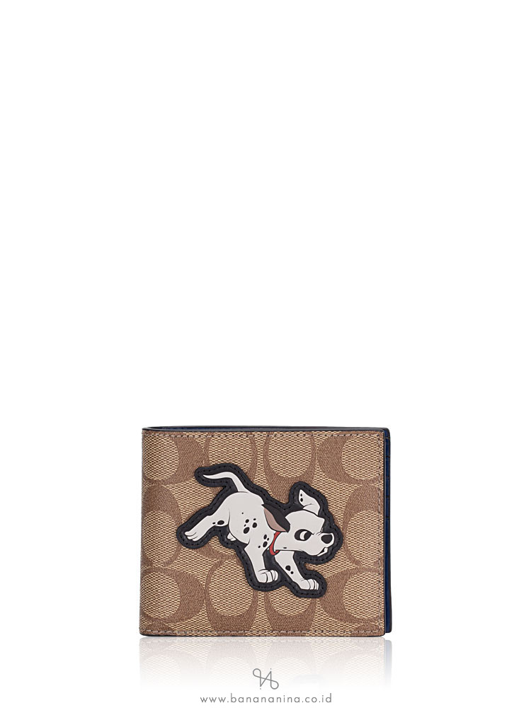 COACH 91655 Men Signature Disney Dalmatian 3 In 1 Wallet Admiral