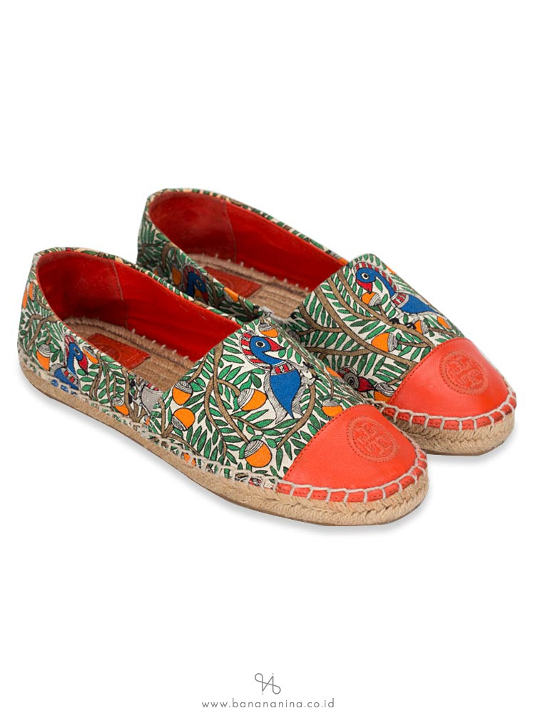 tory burch orange espadrilles